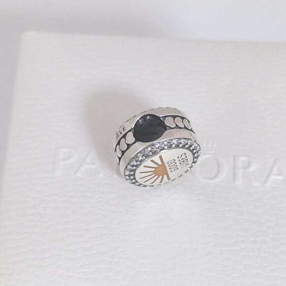 Pandora Good Vibes Exclusive Charm Bead Bracelet Pendant S925 Silver - Picture 4 of 8